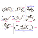 8pcs/Set Metal Puzzle Wire IQ Mind Brain Kids Adults Stress Reliever Toys