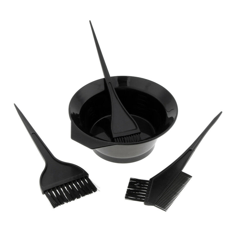 Pro 4pcs Salon Hair Dye Set Kit Hair Color Brush Comb Mixing Bowl Tint Tool