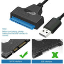 USB 2.0 to SATA 22pin Adapter Converter Cable for 2.5in HDD SSD Hard Drives