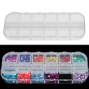 Nail Art Box Empty Divided Case Nail Tips Rhinestone Beads Gems Storage Box A