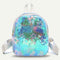 Sequins Women Travel Backpack Bling PU Leather Multicolor School Bag (3) A#S