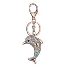 Lucky Dolphin Crystal Novelty Animal Keychain Purse Bag Pendant Car Keyring A