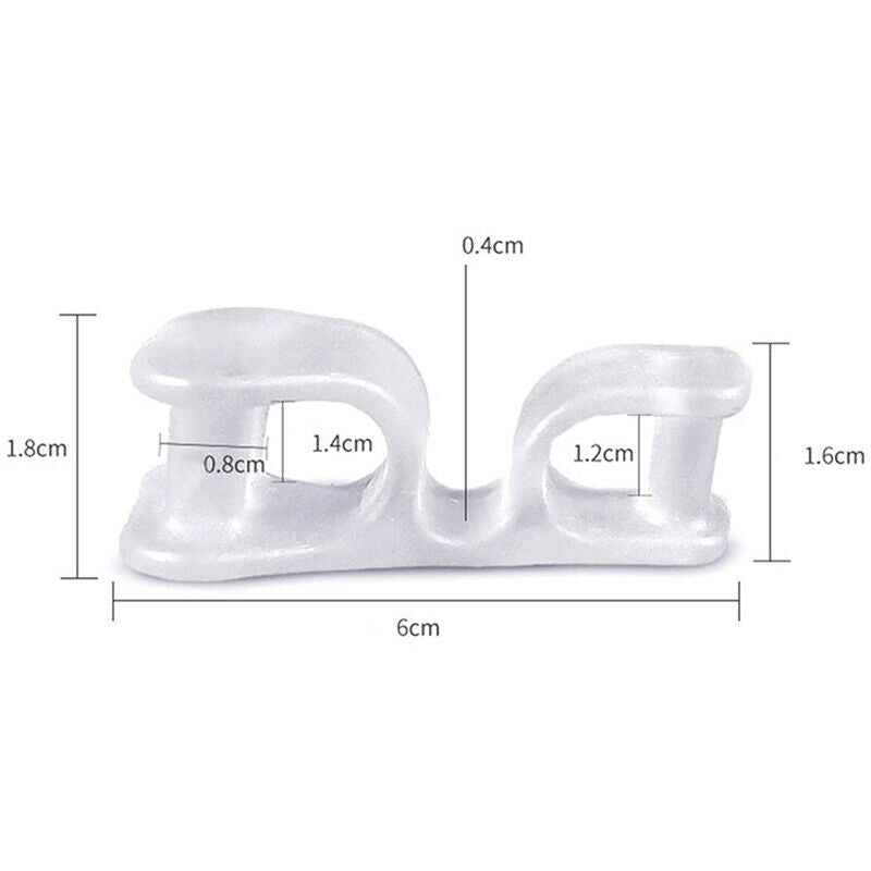 1 Pair Silicone Toe Separator Spreader Correction Pain Relief Hallux ValgusB Ew