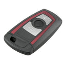 3-Button Remote Key Fob Replacement Case for BMW 550i GT X3 535i 528i (Red) A