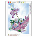 Flower Umbrella 5D Diamond DIY Painting Cross Stitch Kit Home Decor Craft A