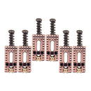 6 Pack Red Copper Roller Tremolo Bridge Saddles for Stratocaster Telecaster