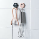 3pcs/set Nordic Wall Hooks Key Hook Holder Self-adhesive Wall Coat Hanger  OZ