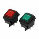 AC 250V/125V 16A/20A ON/OFF Snap in Water Resistant Rocker Switch 2Pcs U7G7