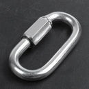 Stainless Steel Screw Gate Rock Lock Climbing Gear Carabiner 8MM M3I3