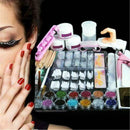 New Set of Full Acrylic Powder Nail Art Tool Set Tips Brush Manicure Tool Kits