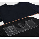 T-Shirt Ruler Guide Vinyl T-Shirt Ruler - Sublimation Designs on T-shirts