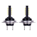 2X H7Super Bright White LED Bulbs 6500K 60W Lamp For Fog Light DRL Headlight