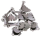20 Sets Metal Hooks and Bars Sewing Hook Eye Closure for Trouser Skirt Dress