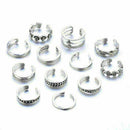 12Pcs/SET Fashion Retro Jewelry Adjustable Open Toe Ring Finger Foot_Rings G5U2