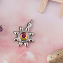 Crystal Sunflower Pendant Keepsake Urns Memorial Jewelry For Pet/Human Ashes