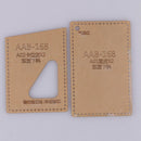 2pcs Leather Craft Acrylic Mini Card Holder Case Pattern Templates Stencils