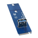 M.2 To Usb3.0 Pci-E 16X Slot Riser Card Vga Expansion Cable Line Blue M6G8