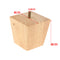 4 Universal Furniture Feet Solid Wood Sofa Riser Leg Square Cone Shape Feet