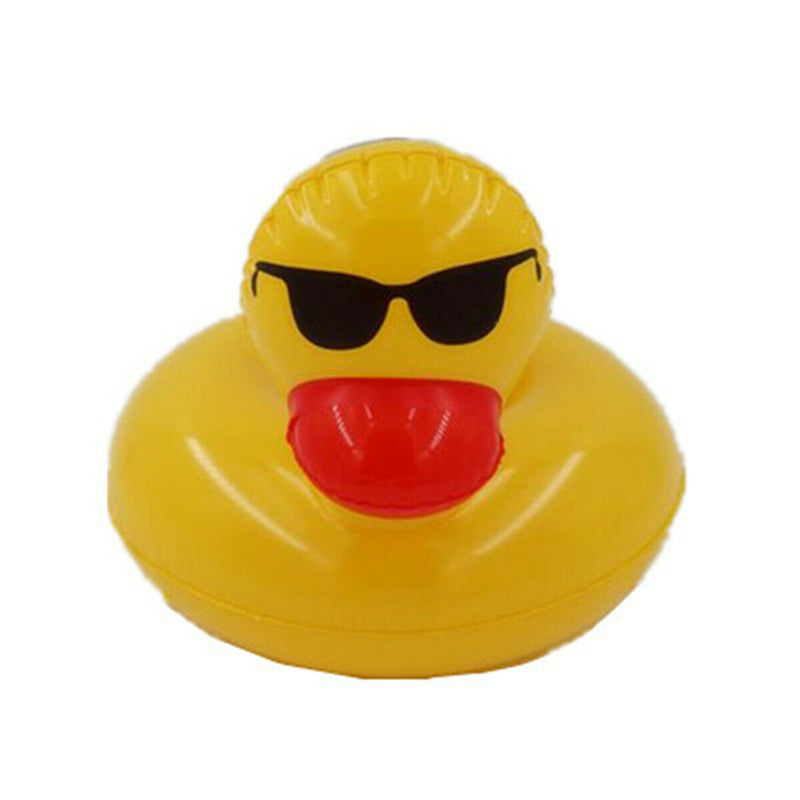 Inflatable Duck Floating Swimming Pool Beach Drink Can Cup Beer Holder Boat Toys