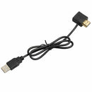 Convertor USB Male Charger Cable Splitter Adapter 50cm HDMI Male To Female