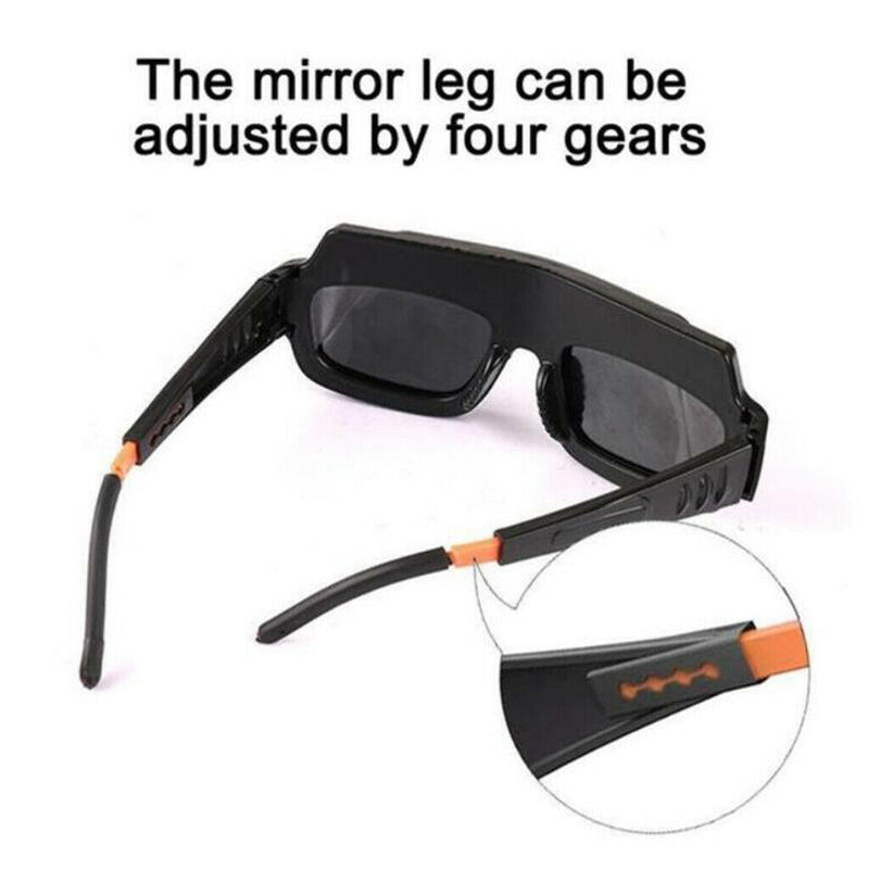 Solar Power Welding Glasses Portable Eye Protection Goggle for Argon Arc