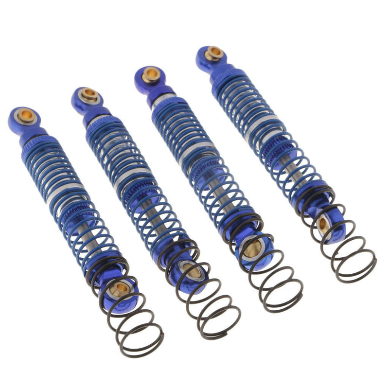 4PCS 1/10 RC Rock Crawler Metal Oil Suspension Shocks Absorber 72mm for D90