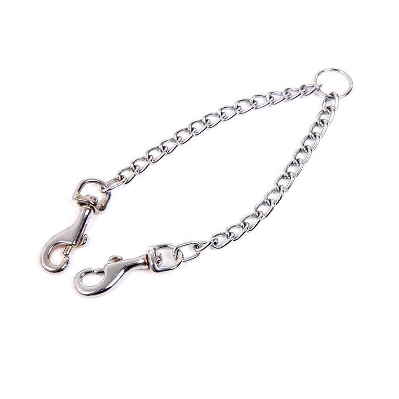 Double Dog Coupler Twin Lead 2 Way For Two Pet Dogs Walking Leash Safety Ch D8V2