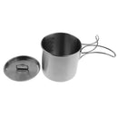 2pcs Stainless Steel Camping Cup Pot Bowl for Camping, Backpacking and Outdoors