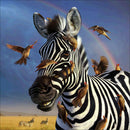 Diamond Painting DIY 5D Art Drawing Full Round Drill Kit (LD597 Zebra)