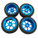 4pcs Alloy Rims Tires RC Car Wheel Tyre for 1/18 WLToys A959-b A969-b A979-b