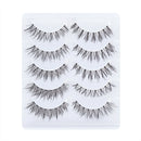5 Pairs 6D Mink False Eyelashes Wispies Set Natural Wispy Long Eye Lashes Makeup