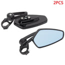 7/8" Motorbike Motorcycle Handle Bar End Rearview Side Mirror Aluminum YM