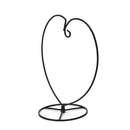 Black Heart-shaped Iron Hanging Plant Glass Vase Terrarium Stand Holder kOZME