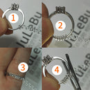 New Ring Size Adjuster with Jewelry Polishing Cloth for Loose Rings, Set of 12