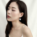 Fashion Heart-shaped Angel Wings Crystal Zircon Stud Earrings Jewelry Fo X2M3