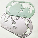 World Map Metal Cutting Dies Stencils for DIY Scrapbooking Album Cards Deco  Z
