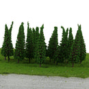 100x Green Pagoda Trees 1/100 6.5cm / 2.56inch Models for