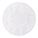 10-Well Round Professional Strong&Light Plastic Paint Palette Tray-White
