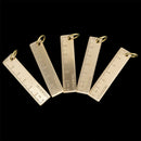 Brass Portable Key Ring Tool EDC Ruler Copper Mini Pocket Tool Gift Outdoors BX