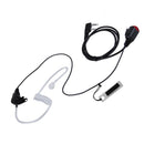 2 Pin Acoustic Ear Tube Headset Earpiece For Kenwood Baofeng TYT Two-Way Radio