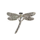 Women Dragonfly Clear Rhinestone Brooch Wedding Party Jewelry Brooch Pin