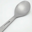 Titanium Large Spoon With Fork Tip Bottle Opener Long Handle Camping Travel