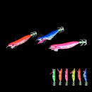 10cm Glow in Dark Luminous Fishing Lures Baits Squid Egi Shrimp jigs Hooks  Z