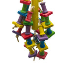 Colorful Parrot Macaw Cage Chew Hanging Toys Pet Bird Conure Swing Scratcher