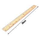 Three packs of wood ruler 30cm pine ruler wooden flat ruler wooden ruler supply