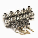 10 Pcs Crimp On BNC Male RG59 Coax Coaxial Connector Adapter For CCTV Camera Ew