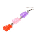 New Funny Colorful Cartoon Three Bear Animal Dangle Drop Earrings Jewelry B&X