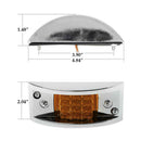 Amber LED Side Marker Fender Light for Truck Trailer Sealed Light Lens