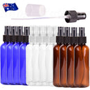 12pcs 100ml Travel Transparent Plastic Perfume Atomizer Empty Mini Spray Bottle