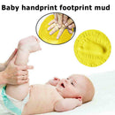 3PC20g Baby Care Hand Foot Inkpad Soft Clay Washless Footprint Mud (Yellow)